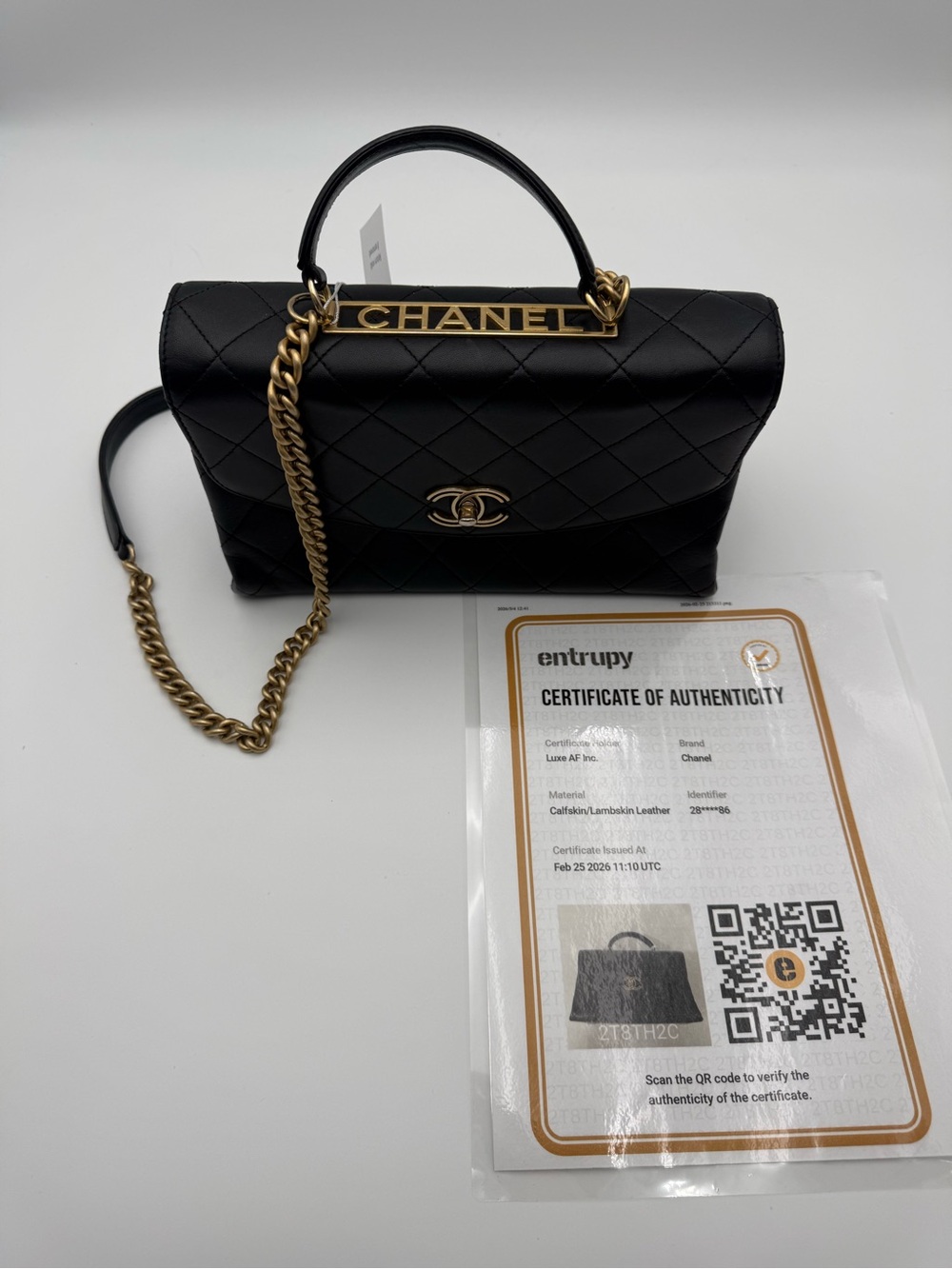 CHANEL Black Trendy Spirit Top Handle Bag